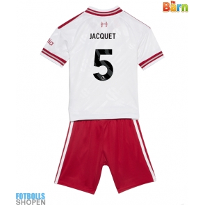 Billiga Liverpool Jeremy Jacquet #5 Bortatröja Barn 2026-27 Kortärmad (+ Korta byxor)